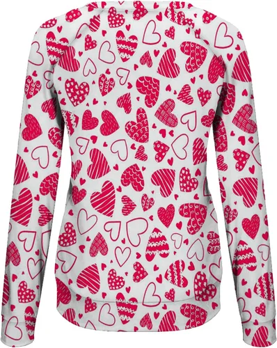 Vista 49 de Sudadera de manga larga con estampado de leopardo y corazón para mujer, para el día de San Valentín, sin botones, para niñas, regalos