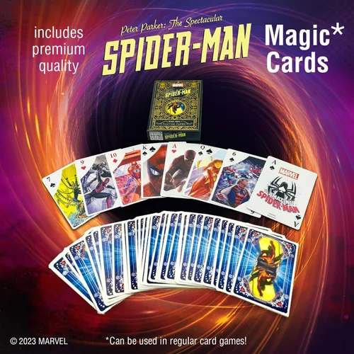 Vista 3 de Marvel Spider-Man Magic Set - Más de 100 trucos de superhéroes fáciles de aprender para niños y adultos