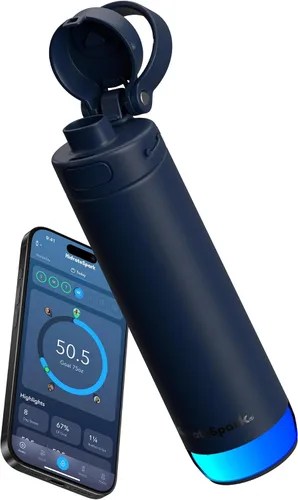 Vista 10 de Hidrate Spark PRO 2 – Botella inteligente con recordatorios de bebidas y seguimiento de agua, gran regalo de vacaciones para resoluciones de año