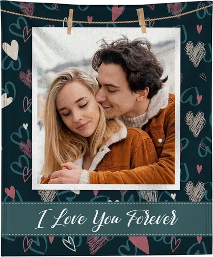 Vista 19 de Manta personalizada con foto, manta personalizada con imagen para regalos de pareja, mantas de franela personalizadas para adultos, niños