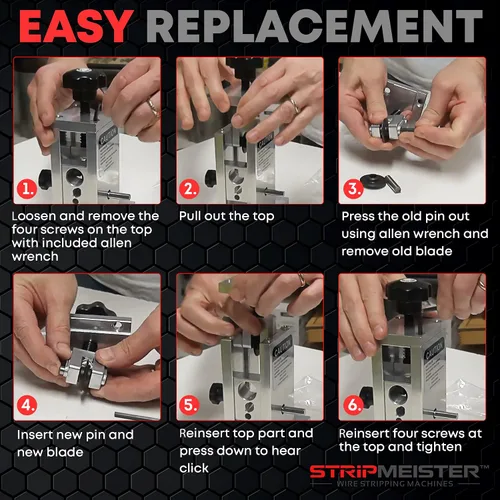 Vista 5 de ULTRA GRIP Kit de reemplazo de eje de alimentación para StripMeister Original/E250