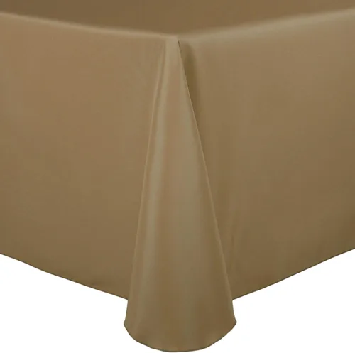 Vista 45 de Ultimate Textile 60 x 102 in Oval Tablecloth Polyester Linen - Machine Washable Stain & Wrinkle Resistant Seamless Design for Dining Events - Aqua