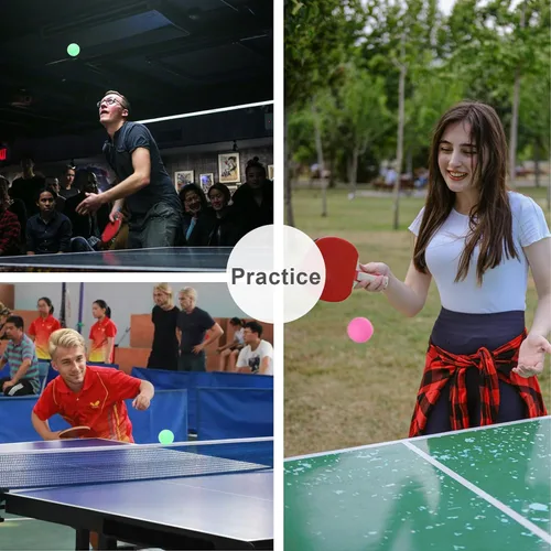 Vista 3 de Pelotas de Ping Pong de 3 Estrellas - Tenis de Mesa ABS de Alto Rendimiento para Entrenamiento, Juego
