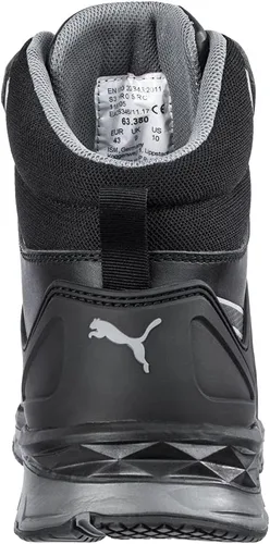 Vista 4 de PUMA Safety Velocity 2.0 Negro MID ASTM SD Zapatos de seguridad Puntera de seguridad Metal Free Fibra de vidrio Toe Cap Slip Resistant Hombres