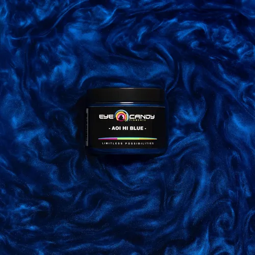 Vista 3 de Pigmentos Eye Candy Polvo de Mica Azul Premium - Aoi Hi Blue (50gr) - para Epoxi, Resina, Jabón, Pintura, Carpintería, Vaciado de Acrílico, Bombas