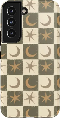 Vista 317 de Casely Funda para Galaxy S9 Postura de cadáver Yoga de esqueleto Diseño protector delgado esencial de doble capa
