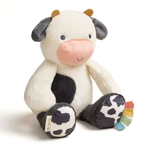 Vista 10 de Itzy Ritzy Snuggles Juguete de Peluche – Animal de Peluche Suave para Bebés, Niños y Adultos – Cintas Sensoriales y Telas Texturizadas para Juego