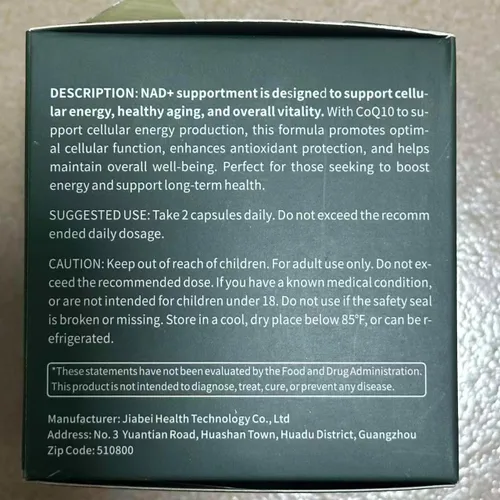 Vista 9 de Suplemento NAD, NAD+ nicotinamida ribósido resveratrol 1000 mg, suplemento liposomal de NAD para mujeres y hombres, NAD Plus con CoQ10 para energía
