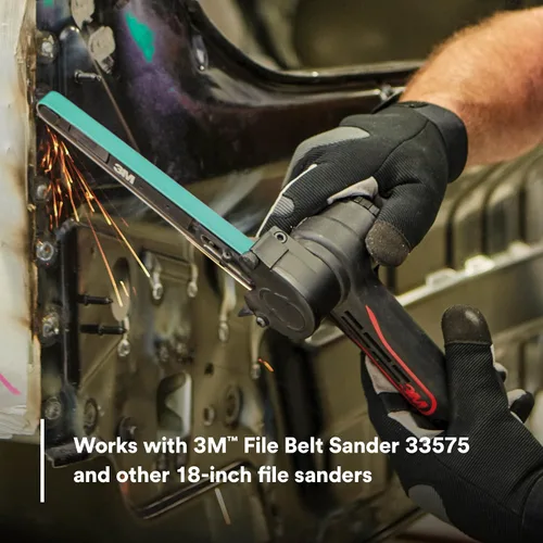 Vista 6 de 3M Green Corps 36516 - Cinturón abrasivo para archivadores, grano 40+, 1/2 pulgadas x 18 pulgadas, paquete de 20 correas, unido a resina