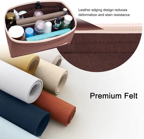 Vista 3 de Doxo Organizador de bolso para bolsos y moldeador de base, juego de 2 piezas, organizador de bolsas con 6 tamaños, compatible con Neverfull Speedy