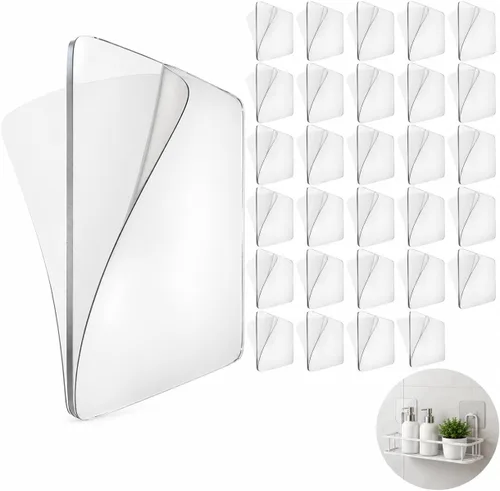 Vista 10 de 10 almohadillas adhesivas de repuesto para organizador de ducha 60*60-10Pcs-Stong