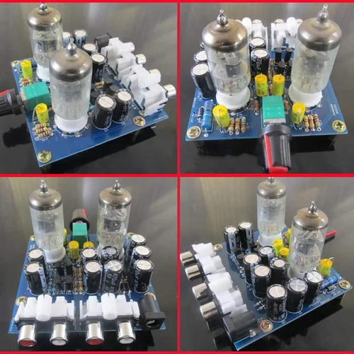 Vista 3 de Placa PCB Kit de bricolaje Tubo de electrones de vacío Kit de amplificador de tubo de bricolaje Kit de amplificador de tubo de válvula