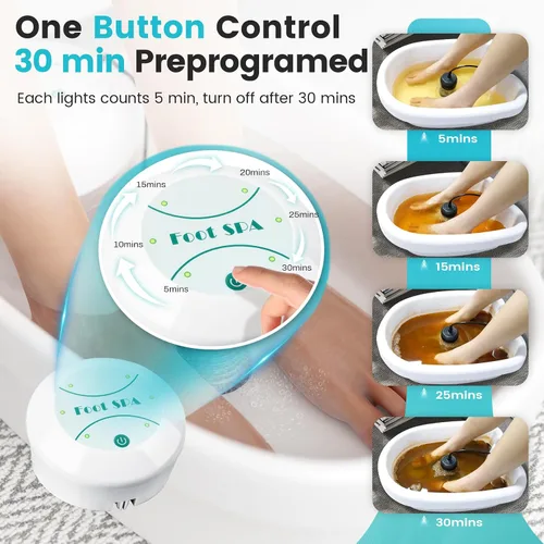 Vista 2 de Máquina de desintoxicación de pies, máquina de desintoxicación de baño de pies iónico portátil, limpiador de spa de pies iónico para uso doméstico