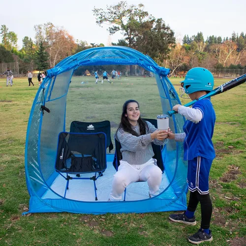 Vista 15 de All Weather Proof Pod Sports Tent,Outdoor Weather Tent Sports Pod Pop Up Shelter with Sealed Floor,Clear Tent for Sport Event,Camping,Fishing 8
