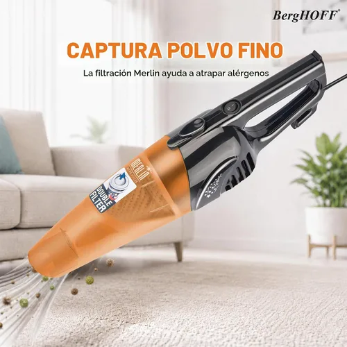 Vista 7 de Berghoff Merlin - Aspiradora con cable todo en uno, con herramientas, color naranja