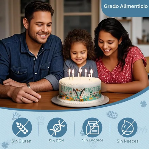 Vista 3 de Papel comestible tamaño A4, 25 hojas de glaseado, hojas de glaseado de 11.7 Blanco