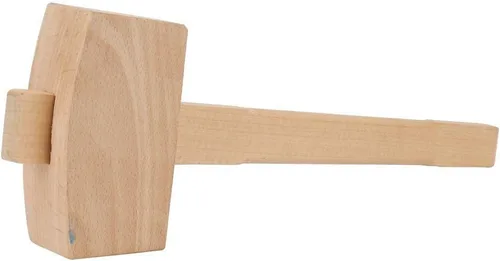 Vista 6 de Mazo de madera, Martillo de madera profesional de carpintería de madera para golpear la herramienta de carpintería Martillo de haya mango de madera