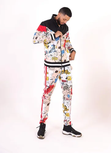 Vista 6 de SCREENSHOT Print TIE DYE Men Premium Streetwear Urban Track Pants - Modern Fit