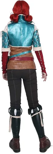 Vista 3 de miccostumes Disfraz de cosplay para mujer con guantes y cinturón
