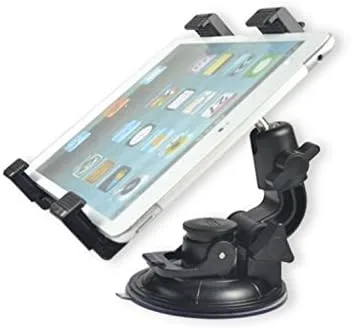Vista 2 de Soporte giratorio para tableta, soporte de ventana para tablero y parabrisas de automóvil, rotación multiángulo para iPad 4, Air, 2, Mini, 2, 3, 4