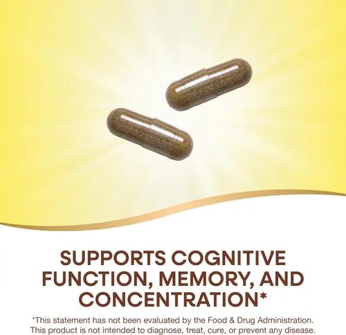 Vista 3 de Nature's Way Extracto de Ginkgo Premium, apoya la memoria y la concentración*, 120 mg de extracto de ginkgo biloba por porción de 2 cápsulas