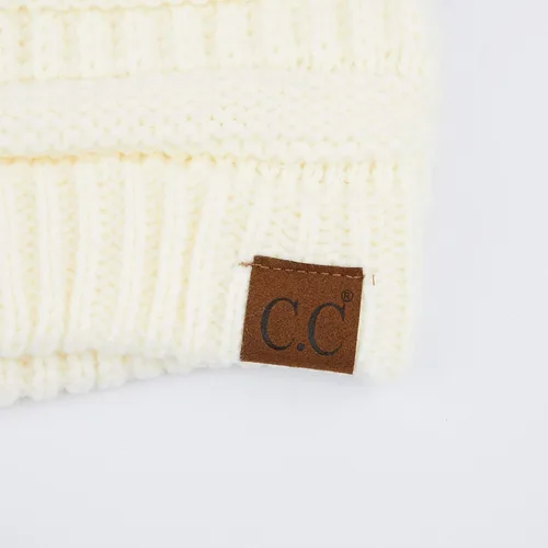 Vista 3 de C.C Exclusives - Gorro de punto trenzado, grueso, suave y cálido (HAT-20A) (HAT-30) (HAT-730)