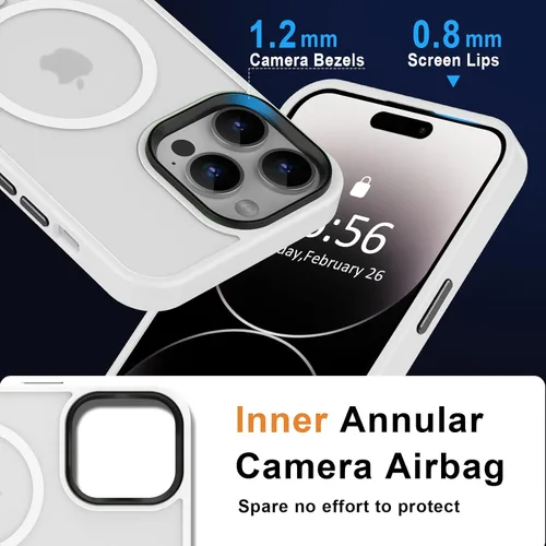 Vista 557 de MOCCA - Funda magnética resistente para iPhone XR de 6.1 pulgadas, compatible con MagSafe, funda con protección contra caídas de grado militar