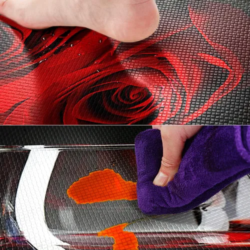 Vista 4 de Juego de 2 alfombras y tapetes de cocina de vino tinto, diseño de rosas modernas, antifatiga, antideslizantes, lavables, para cocina, fregadero