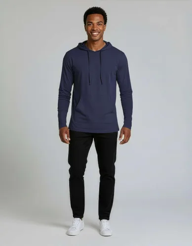 Vista 3 de Real Essentials 3 Pack: Sudaderas con capucha de cordón de algodón para hombre, ligeras y casuales, con bolsillo