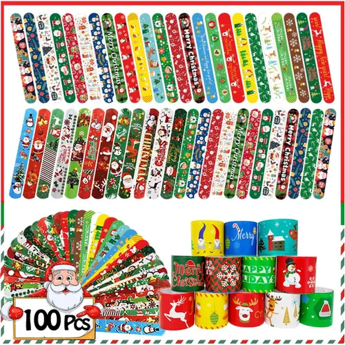 Vista 8 de SUNPROUND Pulsera de Halloween para niños, 100 piezas de pulseras a presión con diseño de araña, calabaza, fantasma, zombie, murciélago y brujas