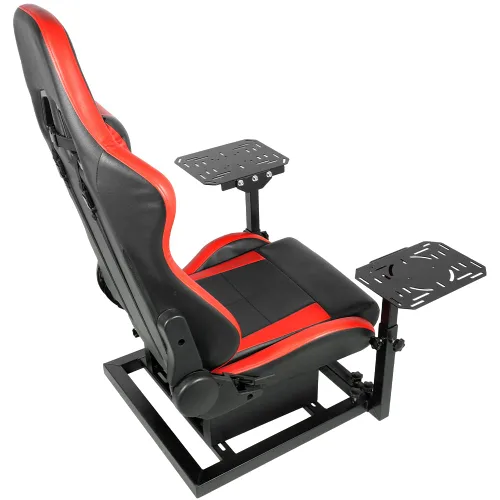 Vista 3 de Supllueer Flight Games JoystickHotas Mount with Seat fit Thrustmaster A10C Hotas Warthog Logitech X56 X52 Honeycomb Flight Simulation Controller,NO
