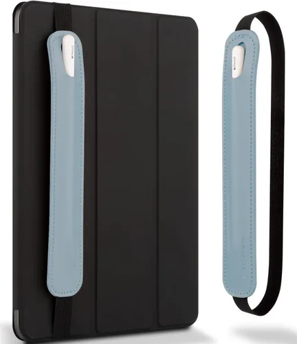 Vista 15 de Goospery Soporte para lápices compatible con Apple Pencil (1ª y 2ª generación) Funda de piel sintética, accesorios de bolsillo, banda elástica, Negro