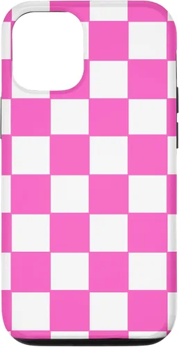 Vista 27 de Funda de tablero de ajedrez clásica a cuadros rosa y blanco para iPhone 16