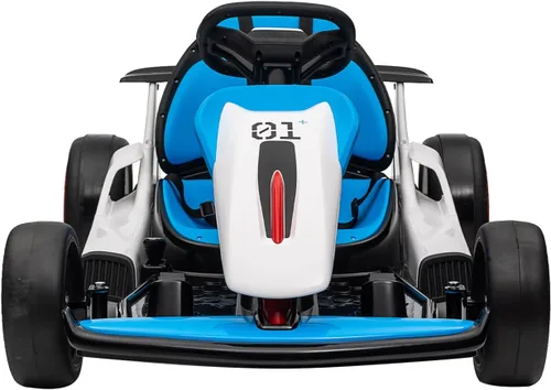 Vista 11 de Litake Go Kart eléctrico para niños de 24 V, batería de 7 Ah para niños de Negro