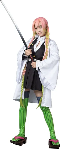 Vista 2 de Cosfun Kanroji Mitsuri Cosplay Kimono traje mp005152
