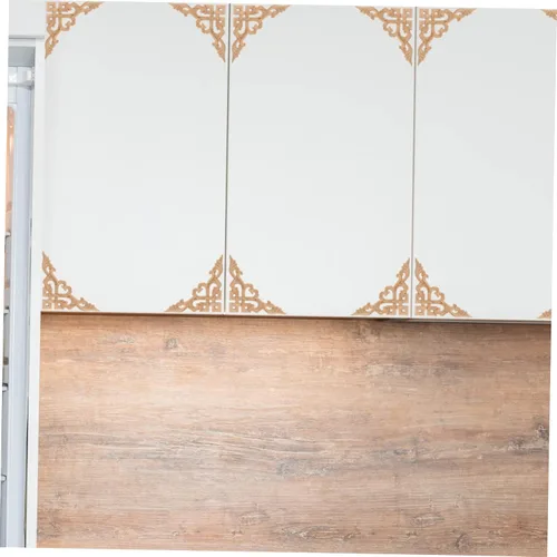 Vista 6 de Apliques decorativos de madera, 4 unidades, calcomanías de tallado de madera para esquinas de esquina, adornos para mejorar tu hogar