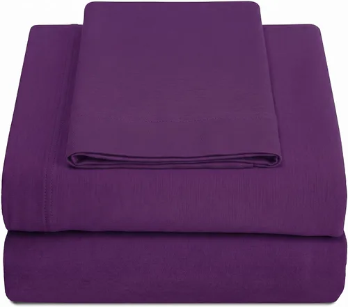 Vista 27 de Juego de sábanas Crescent Bedding de 100% algodón, extralargas, suaves y cómodas para cama de dos plazas Aqua Blue