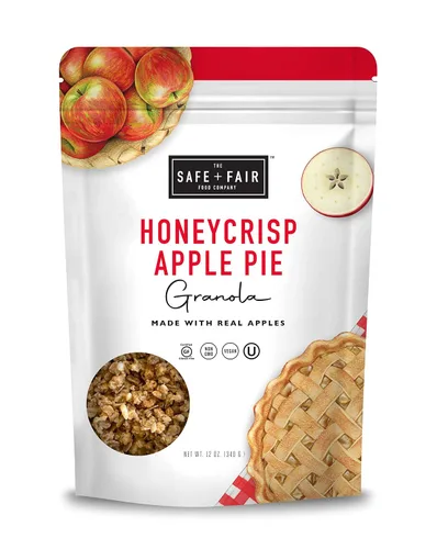 Vista 15 de Safe + Fair All American Granola – Snack sin gluten y vegano – Avena integral con fresas reales, arándanos y arándanos rojos – Sin OMG, kosher, sin