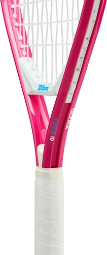 Vista 6 de Wilson Ultra Power - Raqueta de tenis recreativa junior de 19" - Rosa/Blanco/Azul