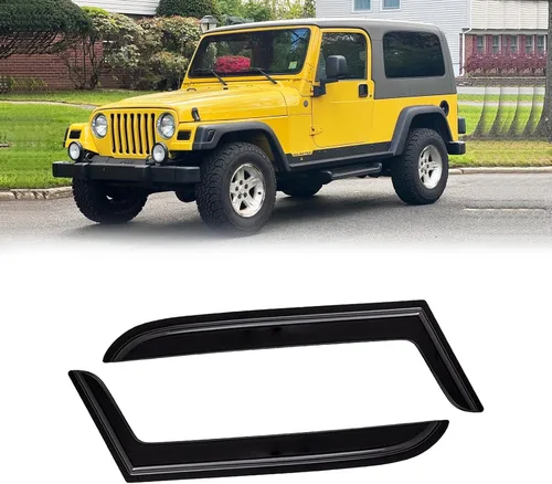 Vista 43 de Protectores de lluvia en canal para Jeep Grand Cherokee L 2021-2026, protectores de visera de ventana, deflector de ventilación, sombra viento humo