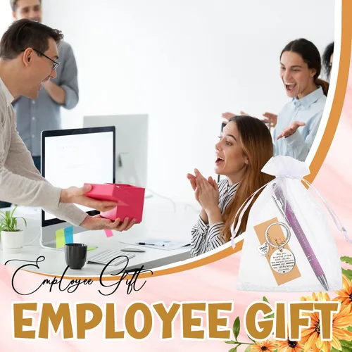 Vista 6 de Lincia Juego de 20 bolígrafos de regalo de agradecimiento, 20 bolígrafos inspiradores, 20 llaveros de acero inoxidable y 20 bolsas de organza, 20