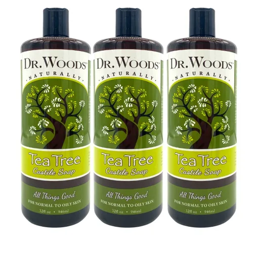 Vista 9 de Dr. Woods Pure Tea Tree Castilla Jabón Líquido, 32 onza, 32 onza