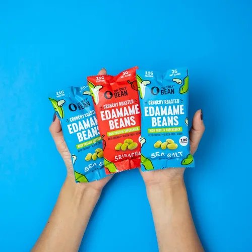 Vista 8 de The Only Bean - Edamame tostado crujiente, bocadillo keto saludable (surtido), bajo en calorías y carbohidratos, vegano, sin gluten, 0.43 onzas