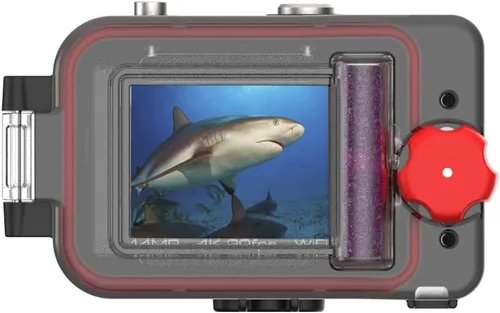 Vista 4 de SeaLife ReefMaster RM-4K Cámara de acción subacuática con video 4K e imágenes fijas de 14 mp, modos de escena subacuática, lente gran angular