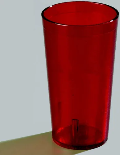 Vista 7 de Vasos de plástico Carlisle, apilables, resistentes a la rotura, sin BPA, 16 onza, Rubí