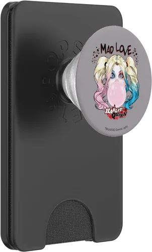 Vista 7 de Harley Quinn Mad Love PopSockets - Agarre y soporte para teléfonos y tabletas, Negro