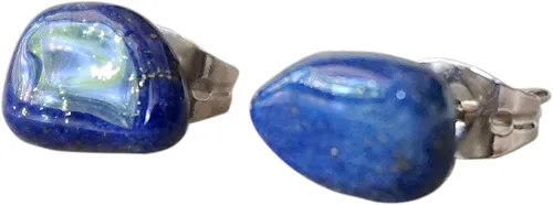Vista 25 de Pendientes de tuerca de cristal de piedra natal aleternativa para mujer y hombre