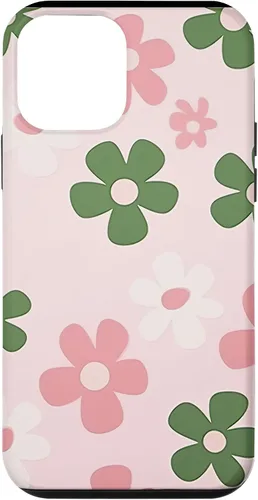 Vista 15 de Funda con diseño floral de margaritas verde salvia y rosa para iPhone 11