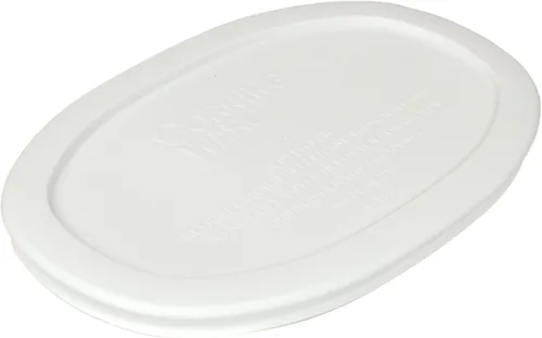 Vista 3 de CorningWare F-15-PC 15oz y F-16-PC 16oz Tapas de plástico blanco francés