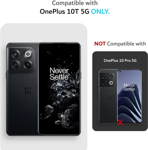 Vista 2 de TUDIA DualShield Grip - Funda diseñada para OnePlus10T 5G, [MergeGrip] protección delgada de doble capa de grado militar a prueba de golpes